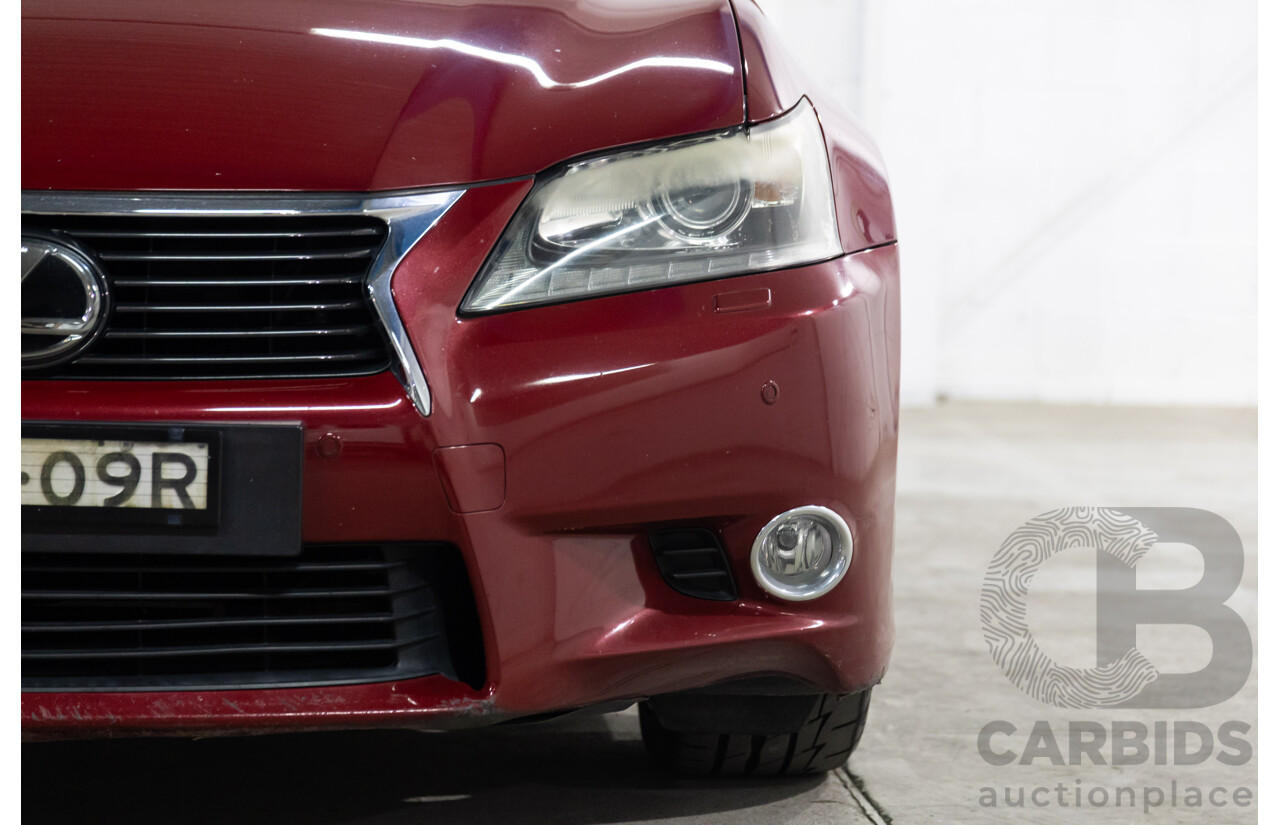 7/2012 Lexus Gs350 Sports Luxury GRL10R 4d Sedan Riviera Red 3.5L