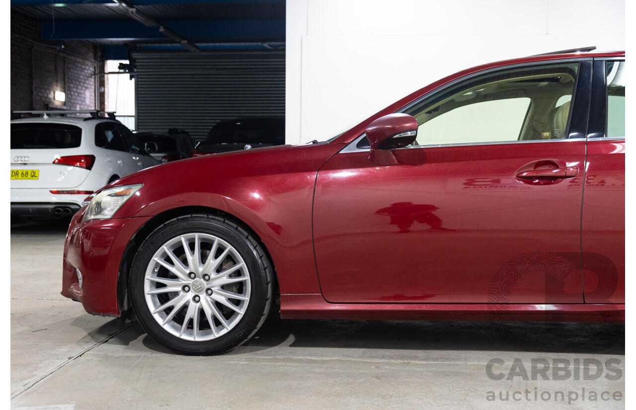 7/2012 Lexus Gs350 Sports Luxury GRL10R 4d Sedan Riviera Red 3.5L