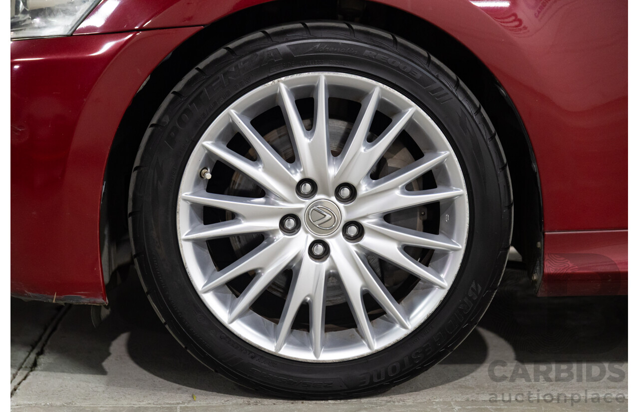 7/2012 Lexus Gs350 Sports Luxury GRL10R 4d Sedan Riviera Red 3.5L