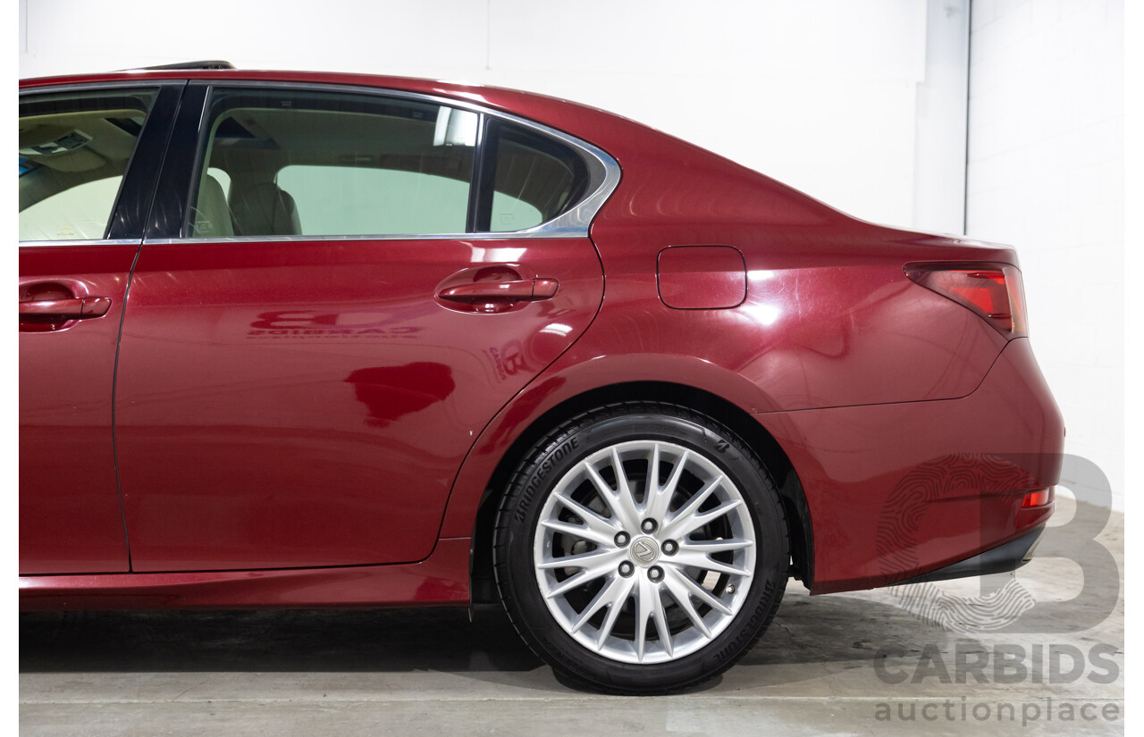 7/2012 Lexus Gs350 Sports Luxury GRL10R 4d Sedan Riviera Red 3.5L