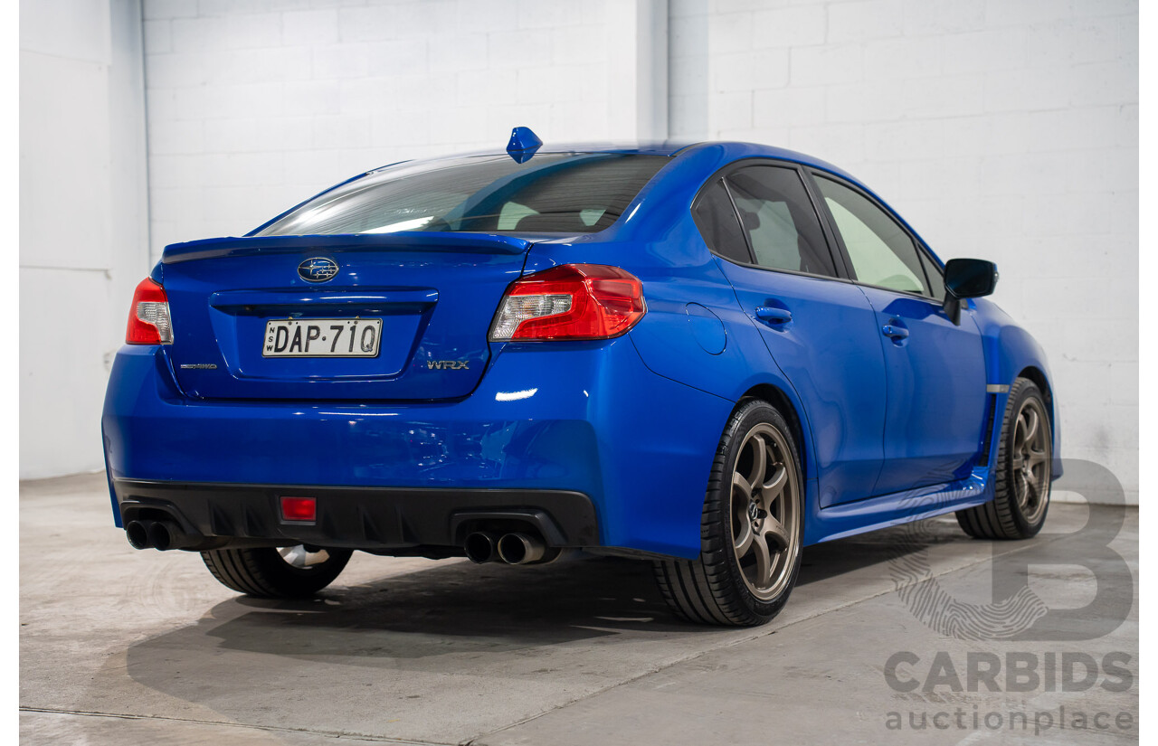08/2015 Subaru WRX Premium (AWD) AWD MY16 4D Sedan Blue Turbo 2.0L
