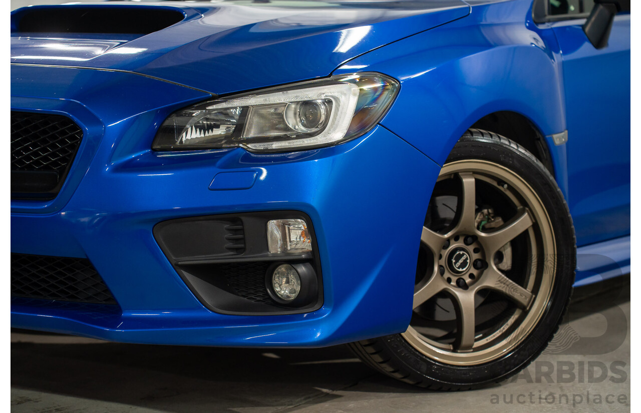 08/2015 Subaru WRX Premium (AWD) AWD MY16 4D Sedan Blue Turbo 2.0L