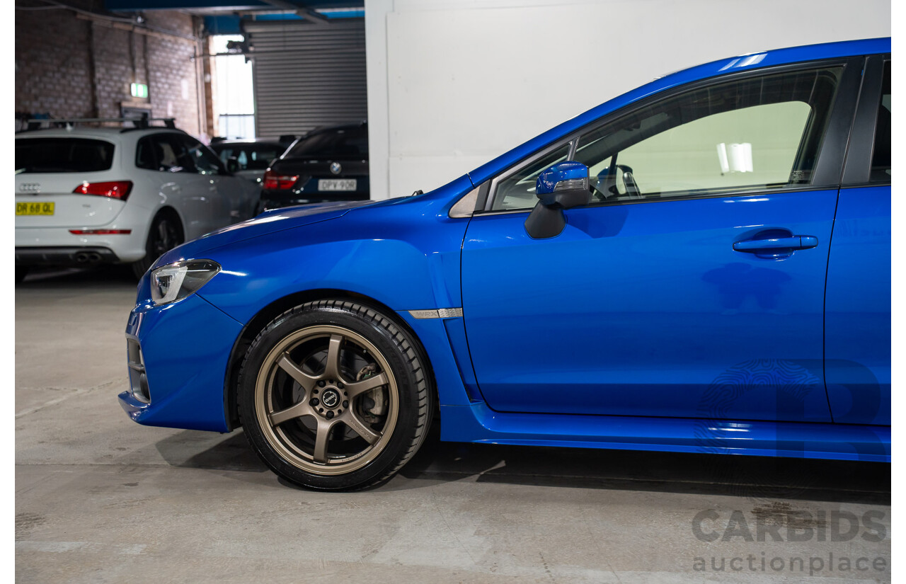 08/2015 Subaru WRX Premium (AWD) AWD MY16 4D Sedan Blue Turbo 2.0L