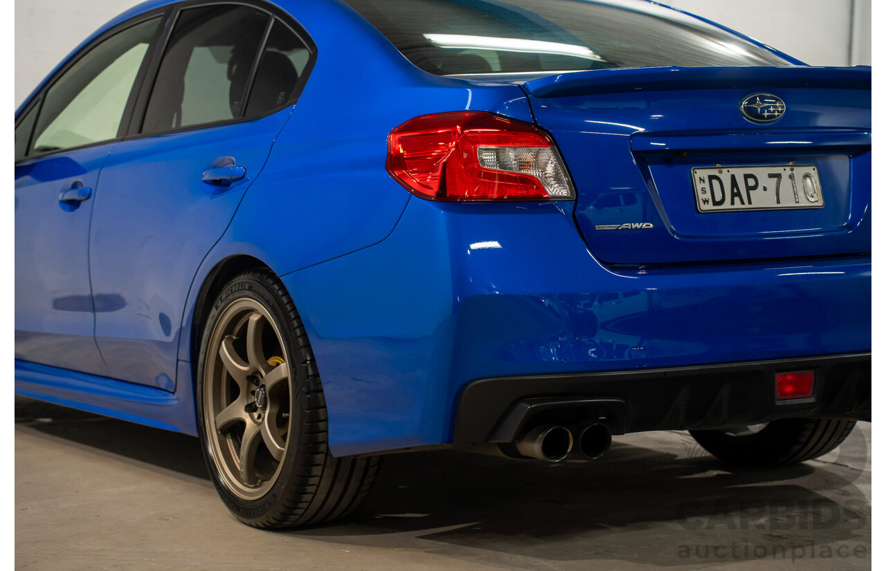 08/2015 Subaru WRX Premium (AWD) AWD MY16 4D Sedan Blue Turbo 2.0L