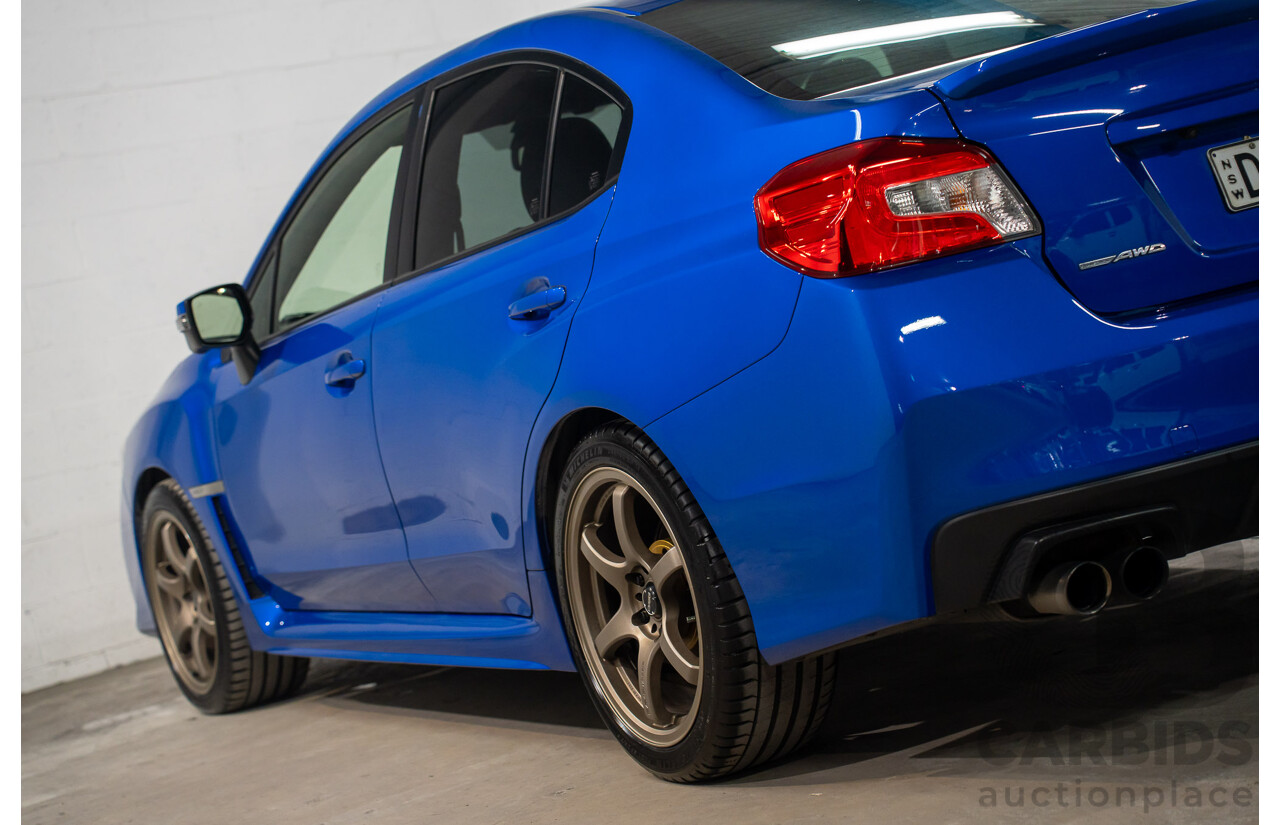 08/2015 Subaru WRX Premium (AWD) AWD MY16 4D Sedan Blue Turbo 2.0L