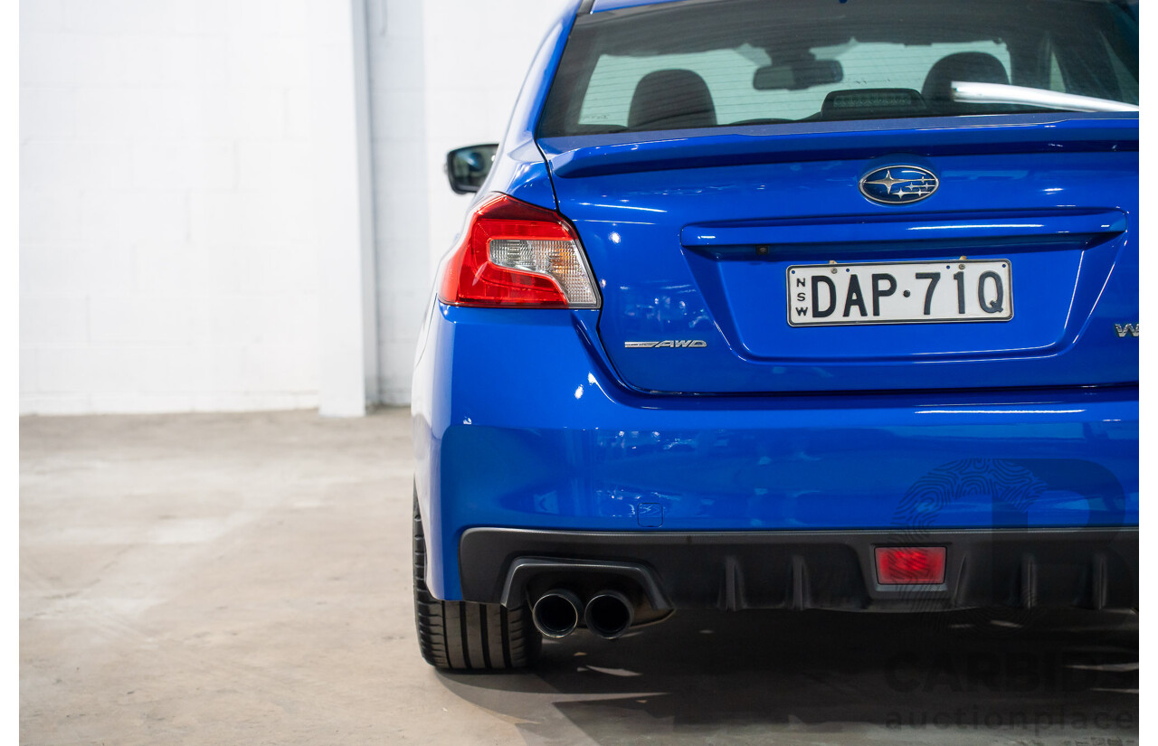 08/2015 Subaru WRX Premium (AWD) AWD MY16 4D Sedan Blue Turbo 2.0L