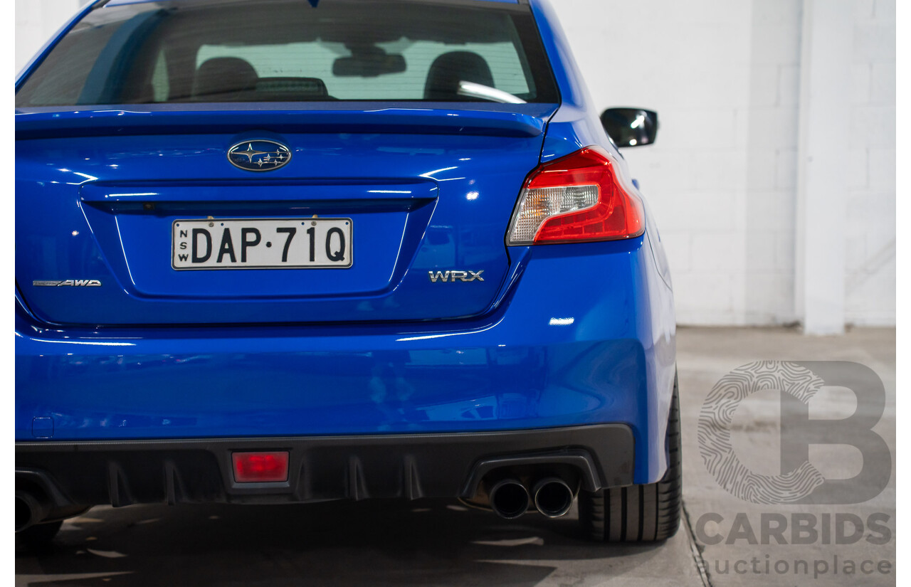 08/2015 Subaru WRX Premium (AWD) AWD MY16 4D Sedan Blue Turbo 2.0L