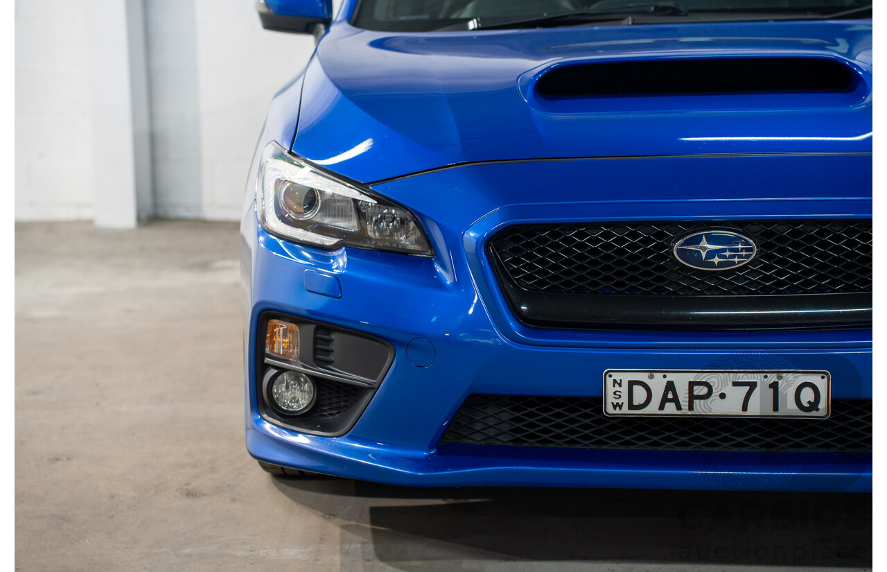 08/2015 Subaru WRX Premium (AWD) AWD MY16 4D Sedan Blue Turbo 2.0L