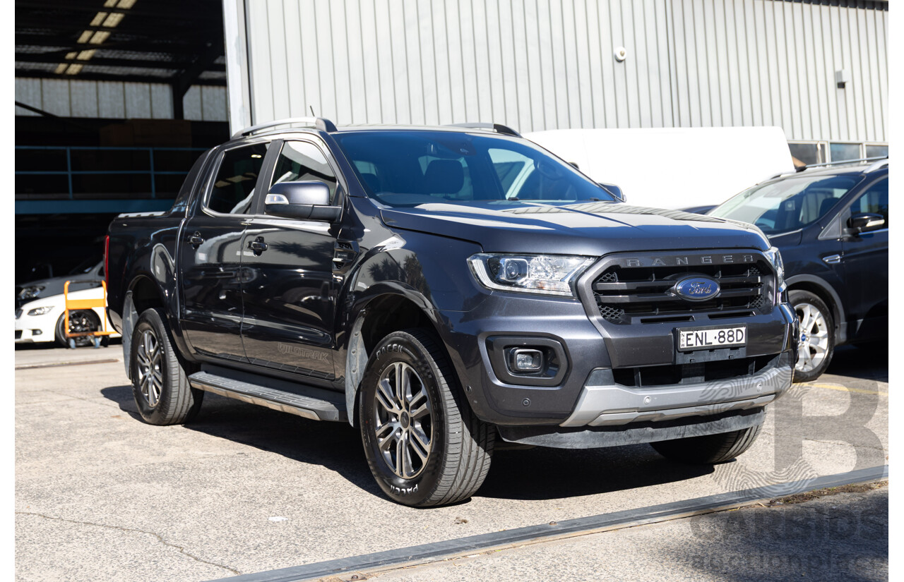 04/2021 Ford Ranger WILDTRAK 2.0 (4x4) 4x4 PX MKIII MY21.25 Double Cab P/Up Meteor Grey Diesel Turbo 2.0L