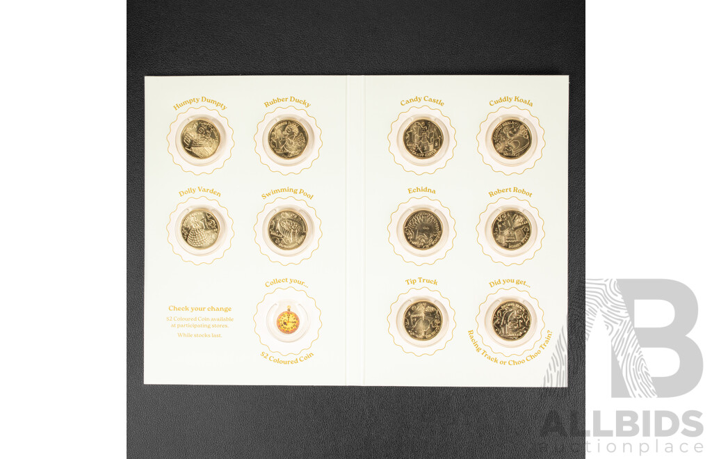 Australian 2025 Women's Weekly One Dollar Coins and Folder, Children's Birthday Cake Book