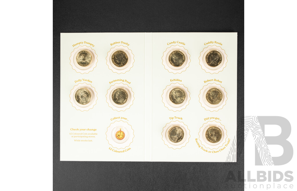 Australian 2025 Women's Weekly One Dollar Coins and Folder, Children's Birthday Cake Book