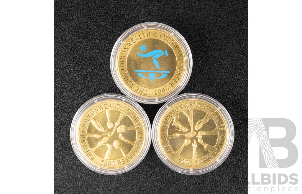 Australian RAM 2002 Three Five Dollar Coin Set, Manchester Commonwealth Games