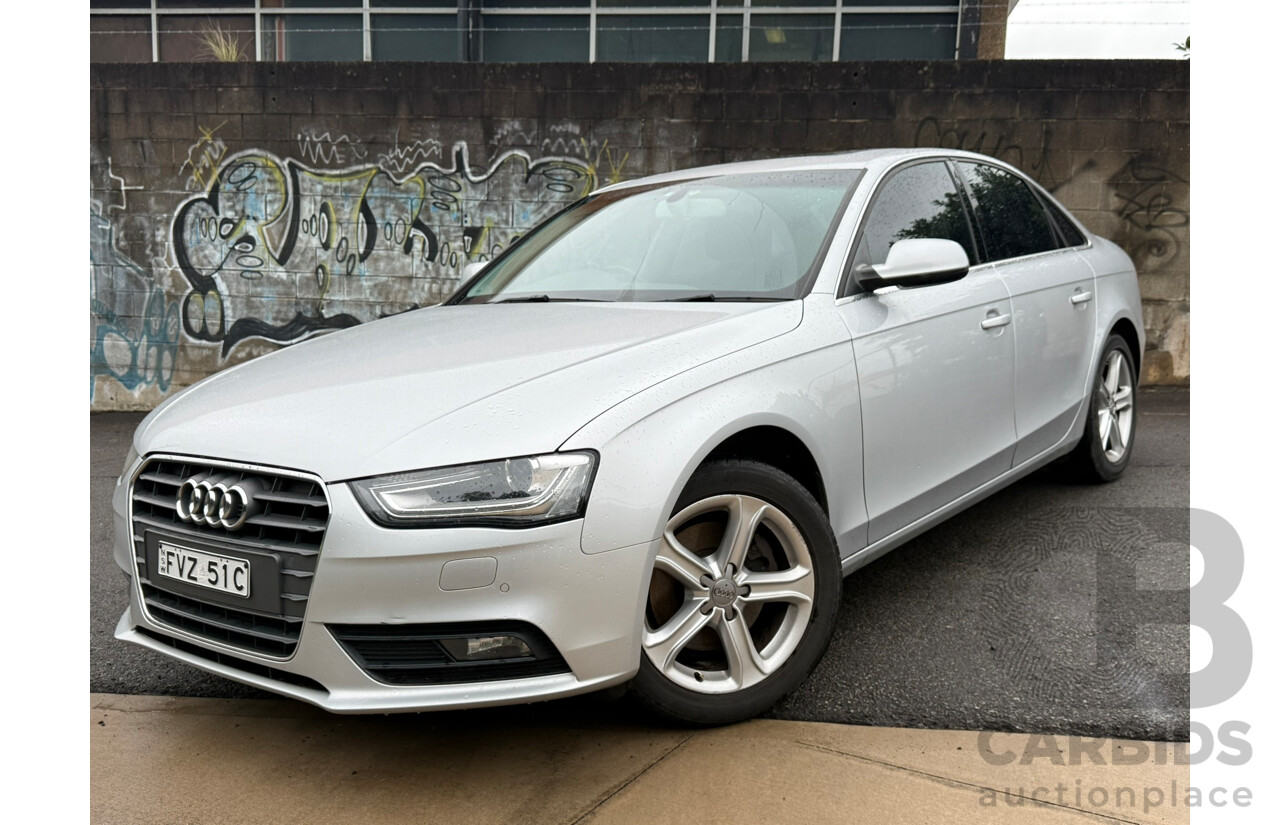 9/2013 Audi A4 1.8 TFSI B8 (8K) MY13 4d Sedan Ice Silver Metallic 1.8L