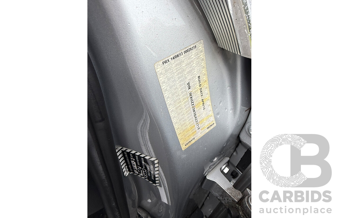 9/2013 Audi A4 1.8 TFSI B8 (8K) MY13 4d Sedan Ice Silver Metallic 1.8L