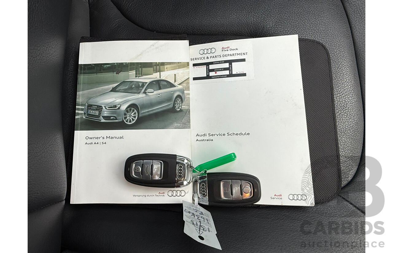 9/2013 Audi A4 1.8 TFSI B8 (8K) MY13 4d Sedan Ice Silver Metallic 1.8L