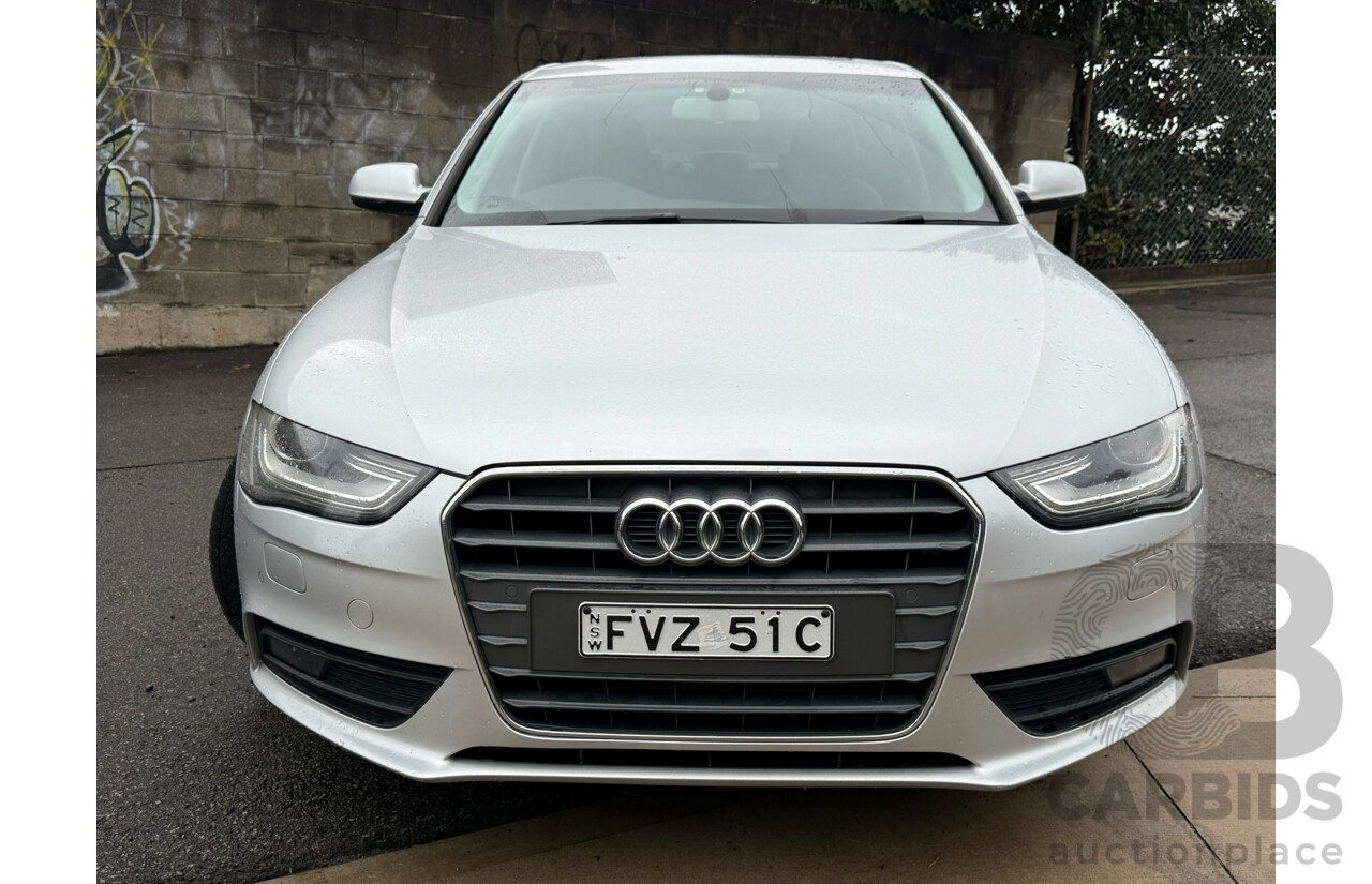9/2013 Audi A4 1.8 TFSI B8 (8K) MY13 4d Sedan Ice Silver Metallic 1.8L