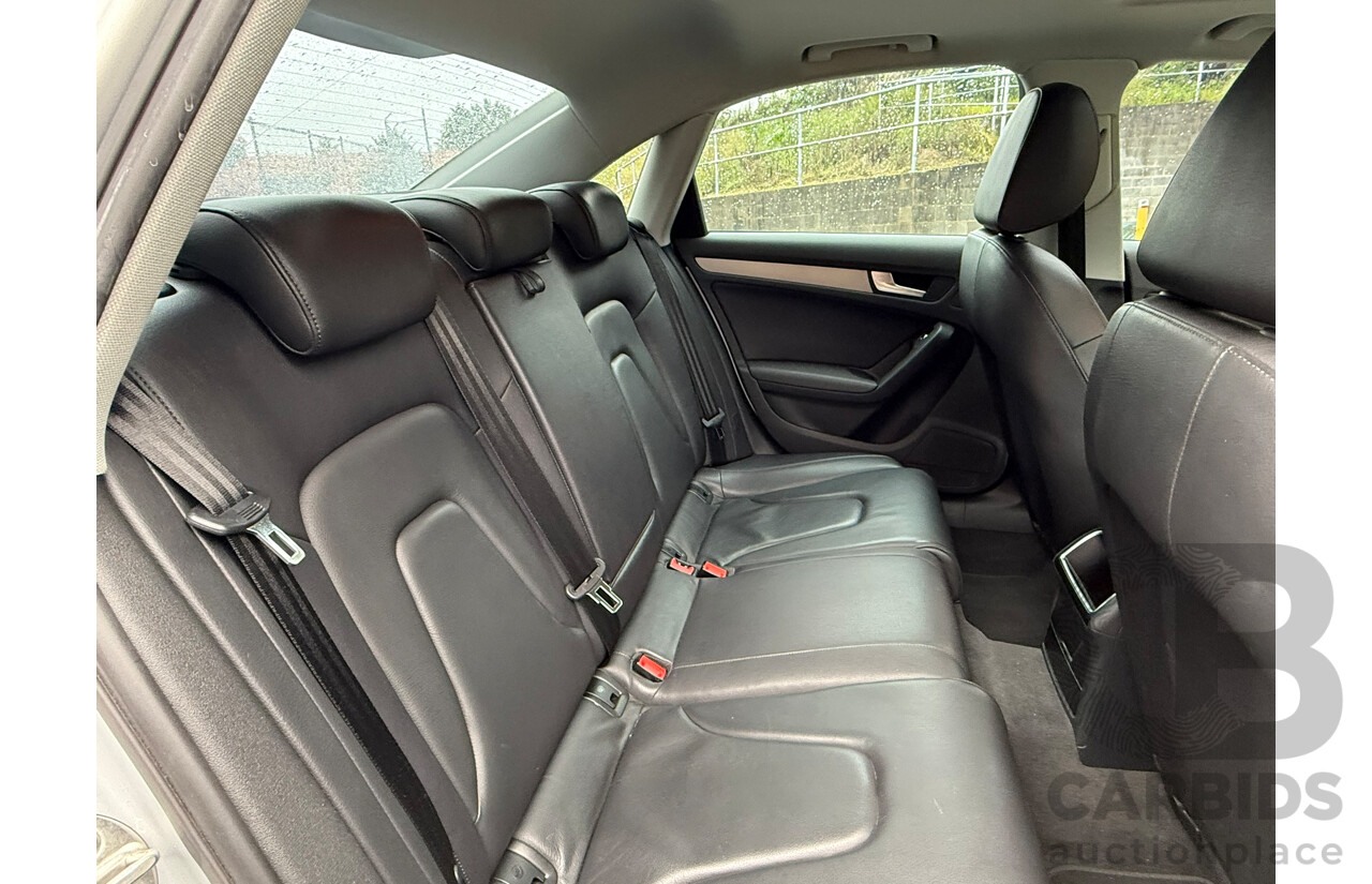 9/2013 Audi A4 1.8 TFSI B8 (8K) MY13 4d Sedan Ice Silver Metallic 1.8L