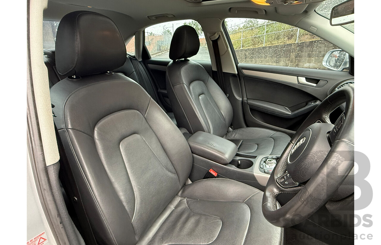9/2013 Audi A4 1.8 TFSI B8 (8K) MY13 4d Sedan Ice Silver Metallic 1.8L
