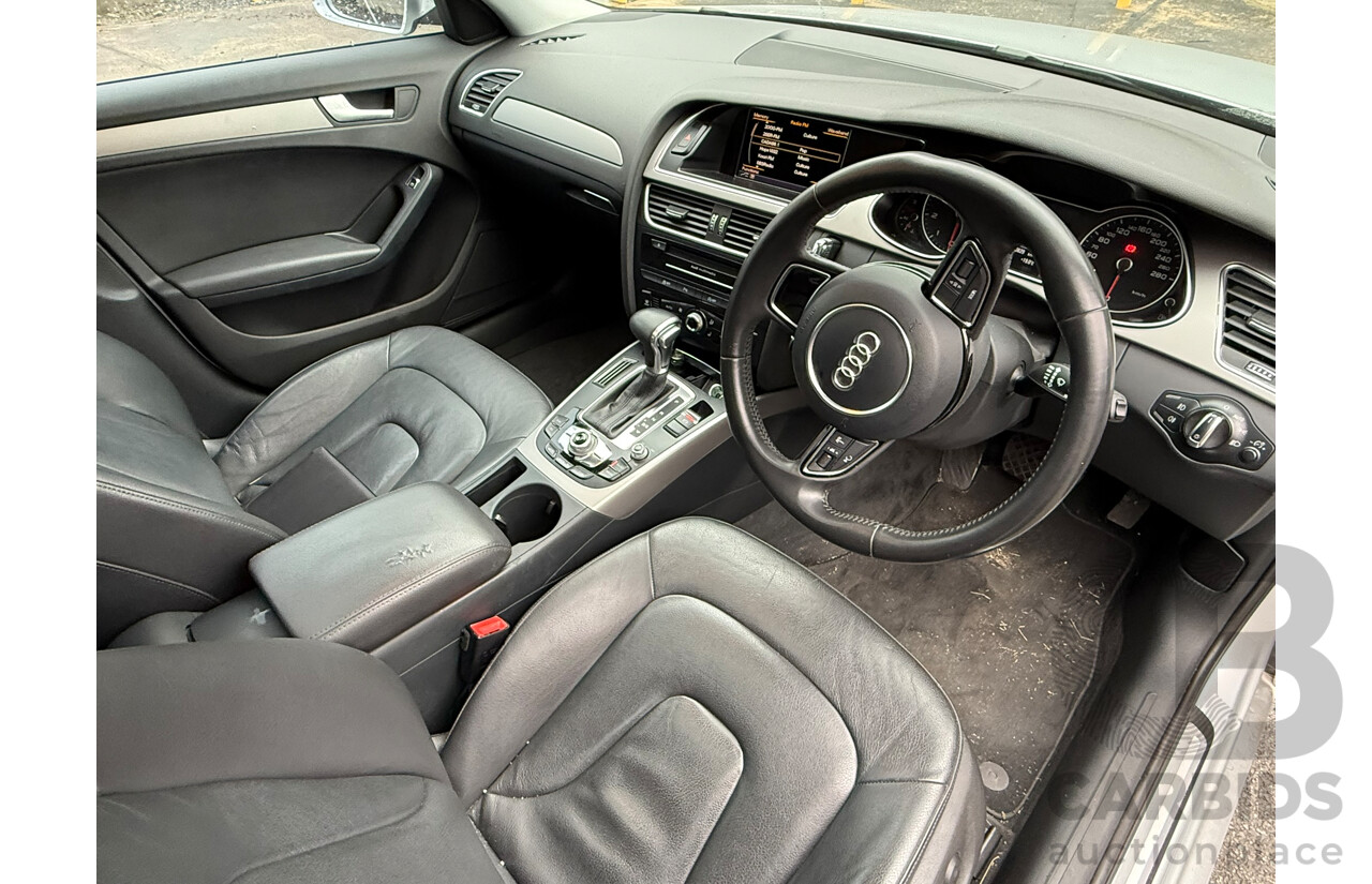 9/2013 Audi A4 1.8 TFSI B8 (8K) MY13 4d Sedan Ice Silver Metallic 1.8L