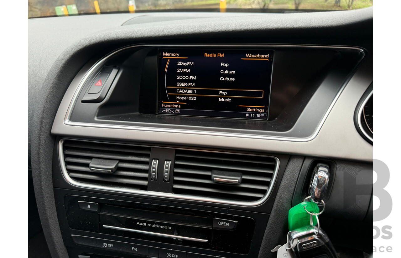 9/2013 Audi A4 1.8 TFSI B8 (8K) MY13 4d Sedan Ice Silver Metallic 1.8L