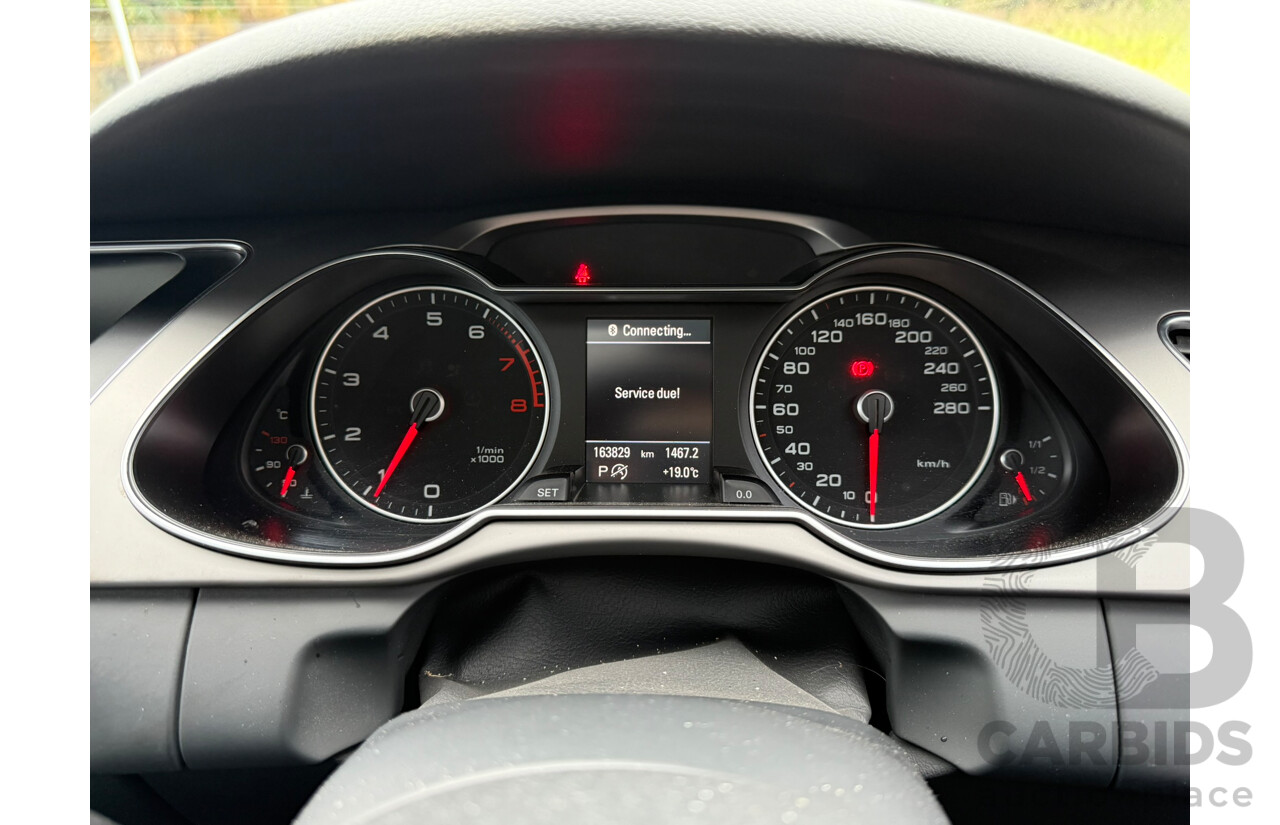 9/2013 Audi A4 1.8 TFSI B8 (8K) MY13 4d Sedan Ice Silver Metallic 1.8L