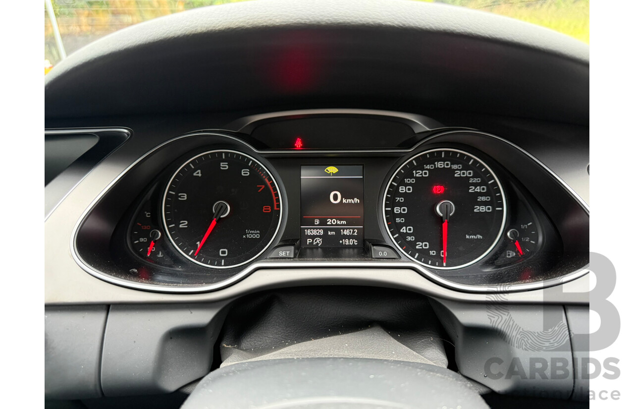 9/2013 Audi A4 1.8 TFSI B8 (8K) MY13 4d Sedan Ice Silver Metallic 1.8L