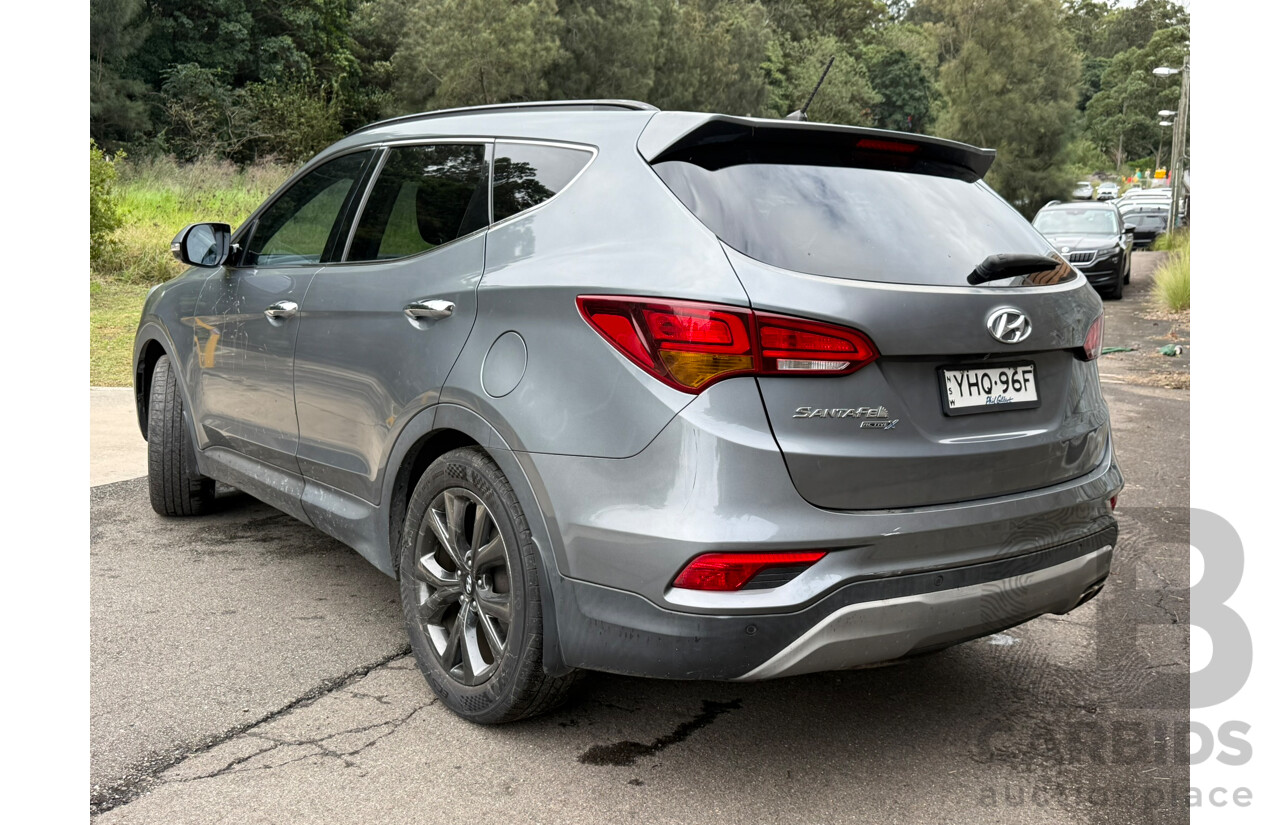 03/2018 Hyundai Santa Fe ACTIVE X FWD DM5 MY18 4D 7 Seat Wagon Titanium Silver 3.3L