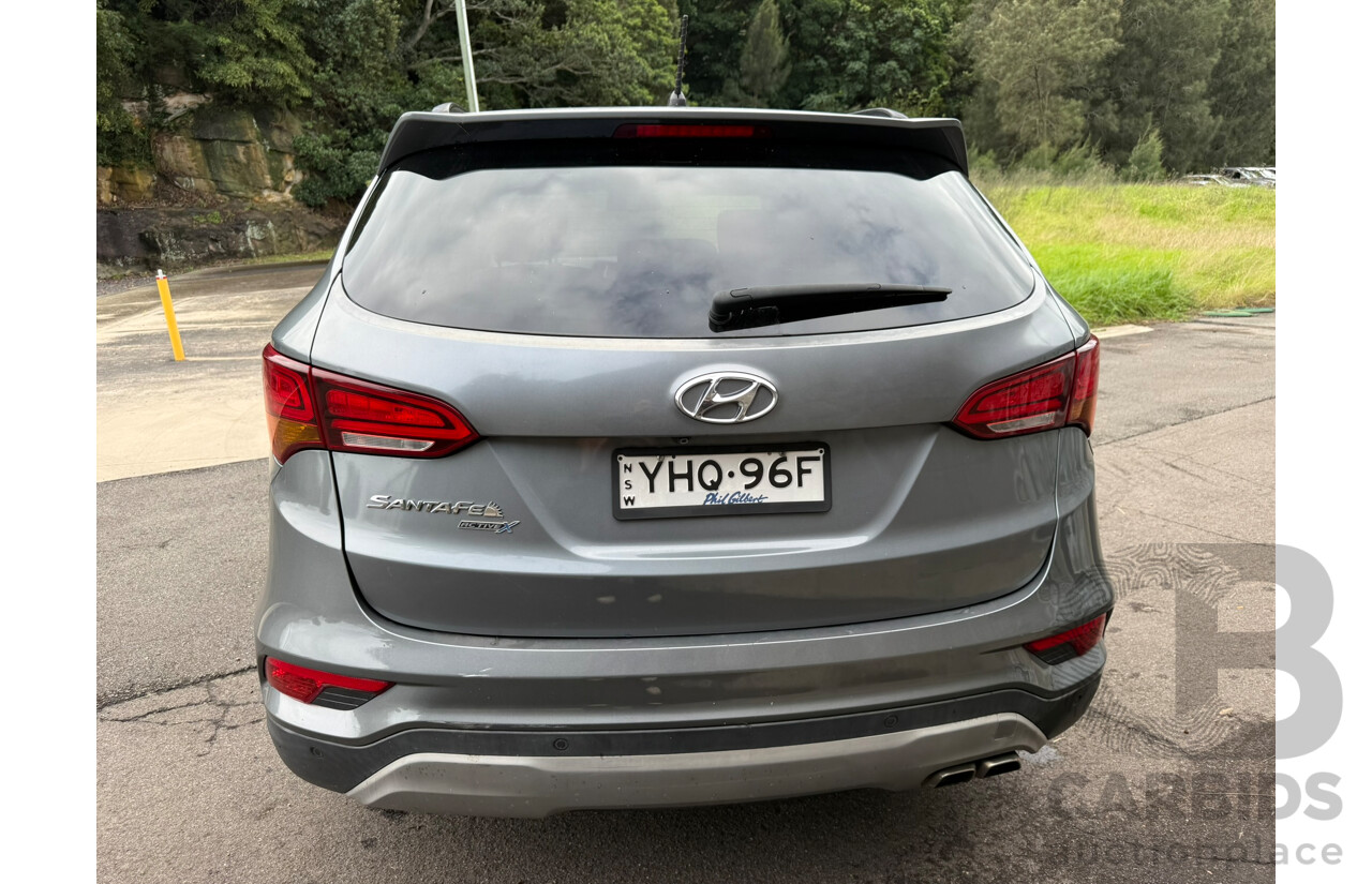 03/2018 Hyundai Santa Fe ACTIVE X FWD DM5 MY18 4D 7 Seat Wagon Titanium Silver 3.3L