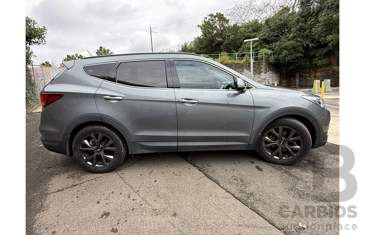 03/2018 Hyundai Santa Fe ACTIVE X FWD DM5 MY18 4D 7 Seat Wagon Titanium Silver 3.3L