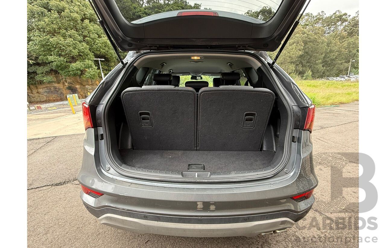 03/2018 Hyundai Santa Fe ACTIVE X FWD DM5 MY18 4D 7 Seat Wagon Titanium Silver 3.3L