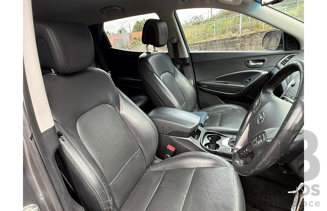 03/2018 Hyundai Santa Fe ACTIVE X FWD DM5 MY18 4D 7 Seat Wagon Titanium Silver 3.3L