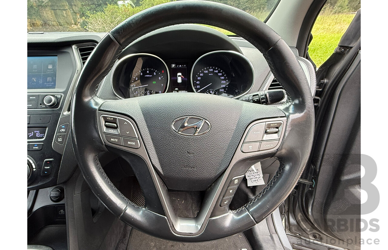 03/2018 Hyundai Santa Fe ACTIVE X FWD DM5 MY18 4D 7 Seat Wagon Titanium Silver 3.3L