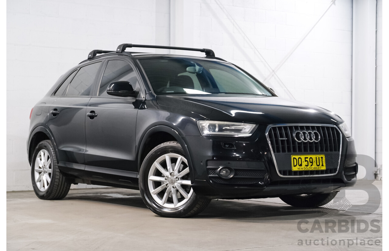 04/2013 Audi Q3 2.0 TFSI QUATTRO (125kW) AWD 8U 4D Wagon Phantom Black Turbo 2.0L