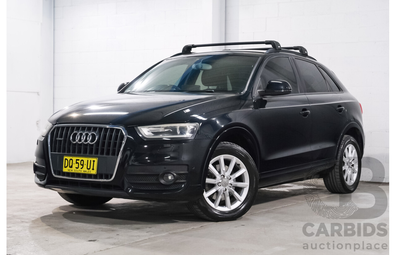 04/2013 Audi Q3 2.0 TFSI QUATTRO (125kW) AWD 8U 4D Wagon Phantom Black Turbo 2.0L