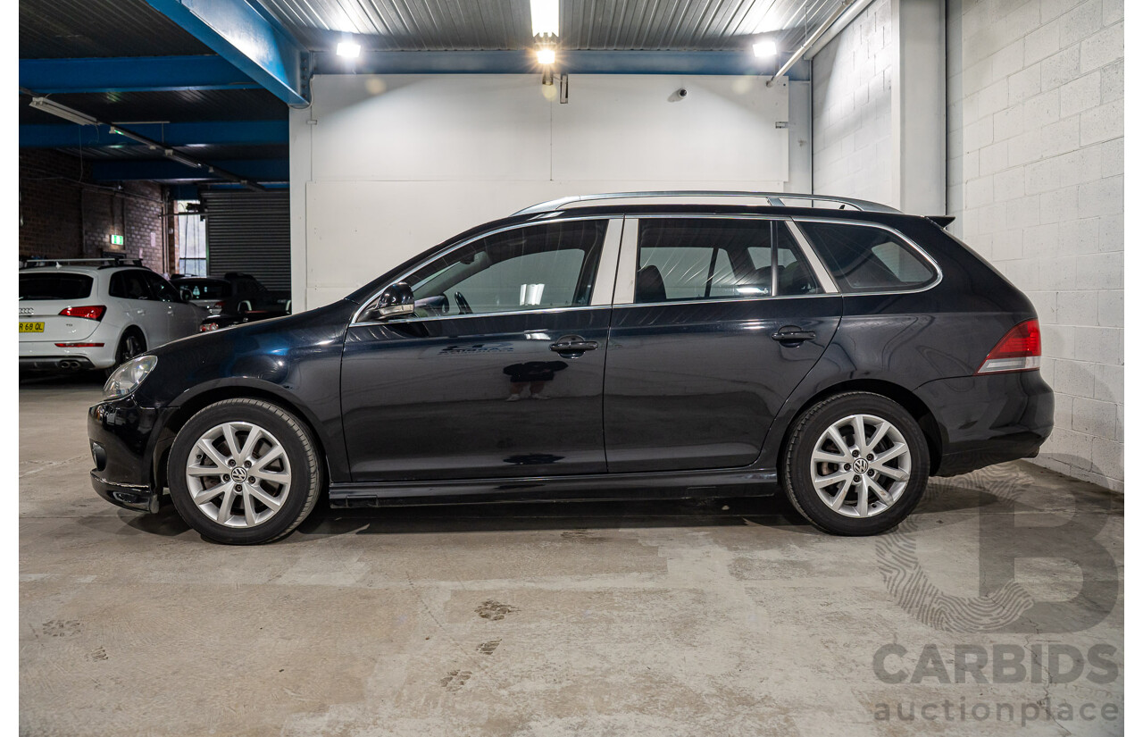 2/2010 Volkswagen Golf 90 TSI Trendline 1K MY10 4d Wagon Black 1.4L