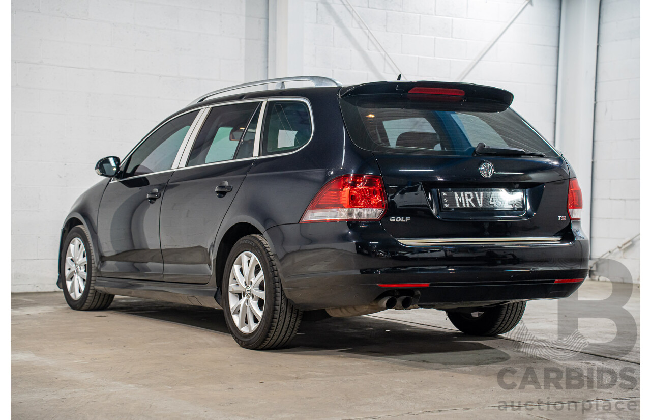 2/2010 Volkswagen Golf 90 TSI Trendline 1K MY10 4d Wagon Black 1.4L