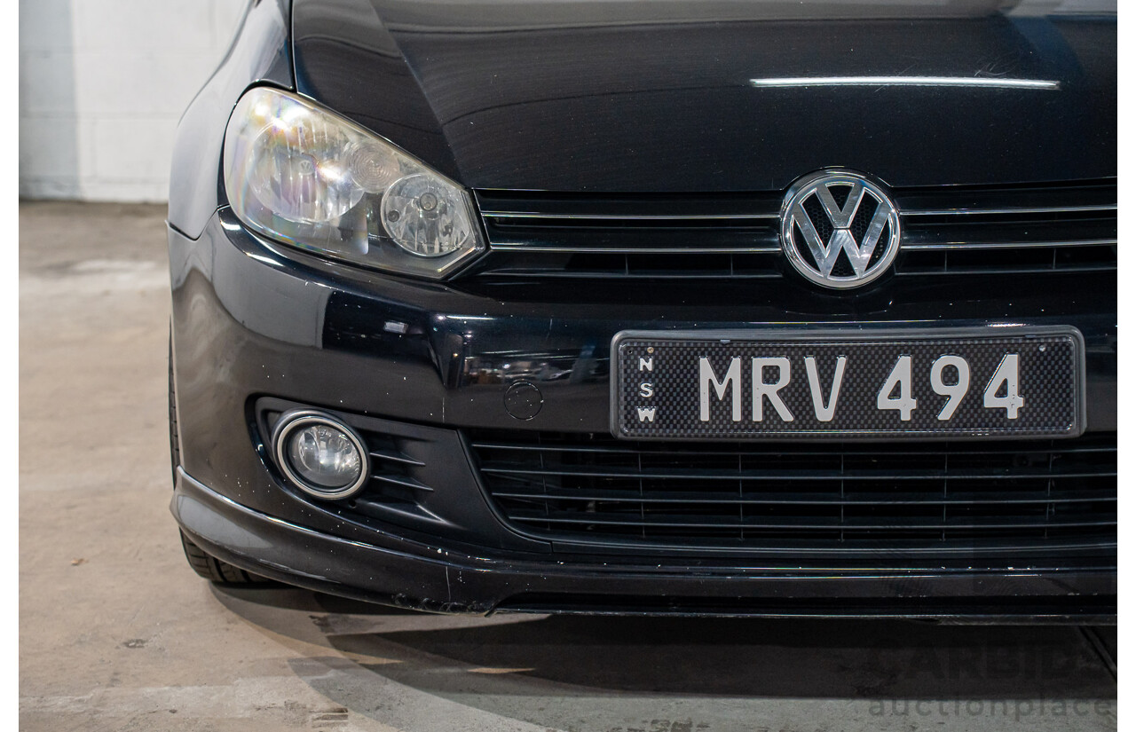 2/2010 Volkswagen Golf 90 TSI Trendline 1K MY10 4d Wagon Black 1.4L