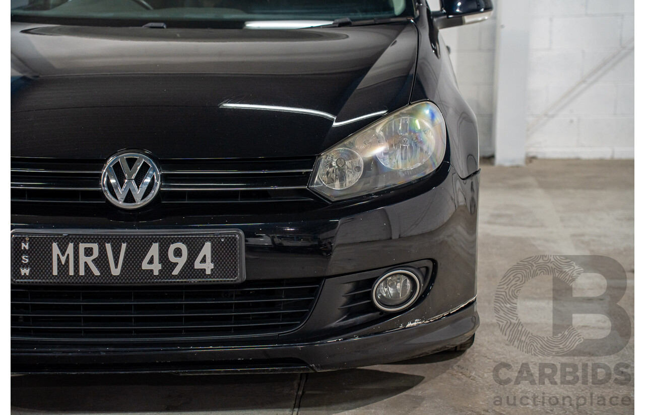 2/2010 Volkswagen Golf 90 TSI Trendline 1K MY10 4d Wagon Black 1.4L