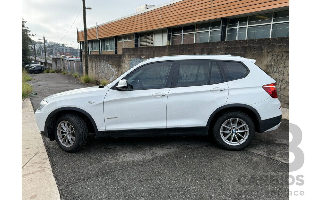 04/2013 Bmw X3 xDRIVE20d 4WD F25 4D Turbo Diesel Wagon White 2.0L