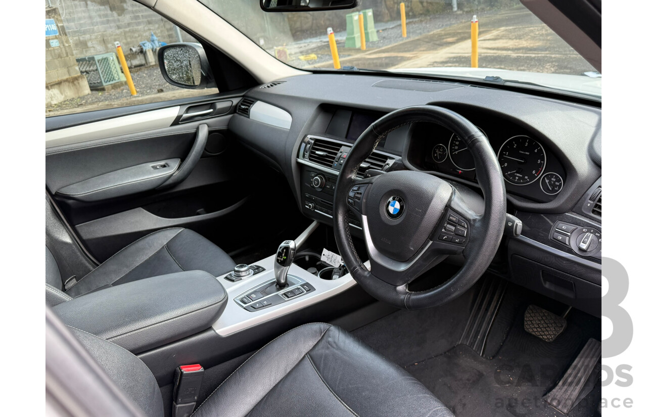 04/2013 Bmw X3 xDRIVE20d 4WD F25 4D Turbo Diesel Wagon White 2.0L