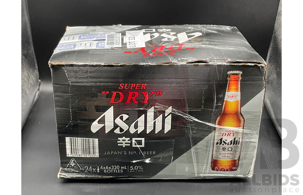 ASAHI Super Dry Beer 330ml - Box of 24
