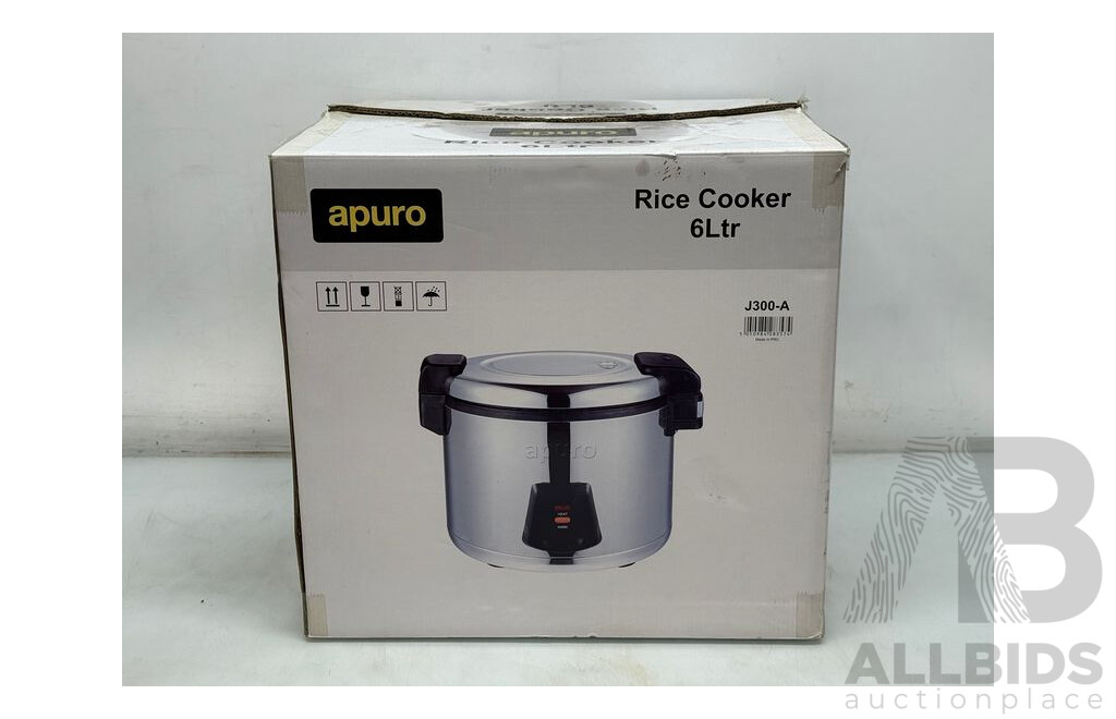 Apuro 6 Ltr Rice Cooker - Brand New