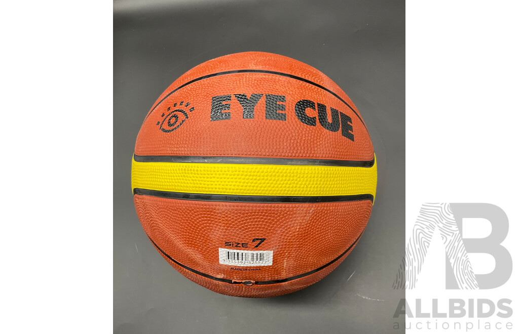Collection of Various Sports Equipment for Golf, Cricket, Basketball, Netball, Including Various Balls, Velcro Golf Target Set and More - Lot of 25