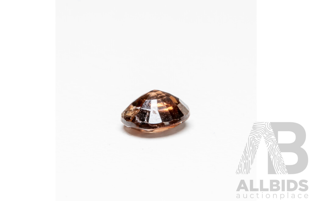 0.99ct Oval Cut Natural Champagne Zircon