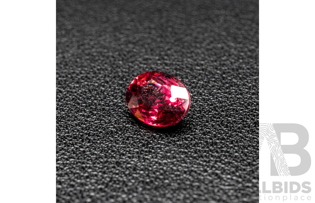 1.75ct Oval Cut Purplish Pink Natural Rhodolite Garnet