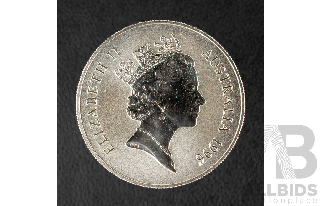 Australian RAM 1996 Silver One Dollar Coin, Australia's Silver Kangaroo, 'C' Mint Mark .999