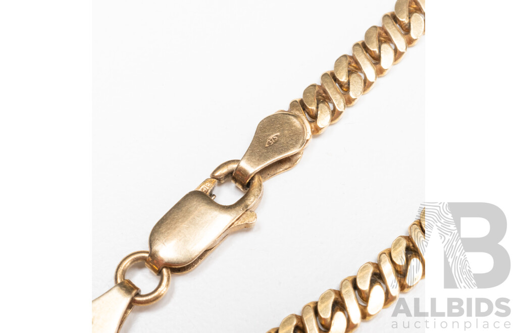 9ct Yellow Gold Damaged Chain - 19.87gms