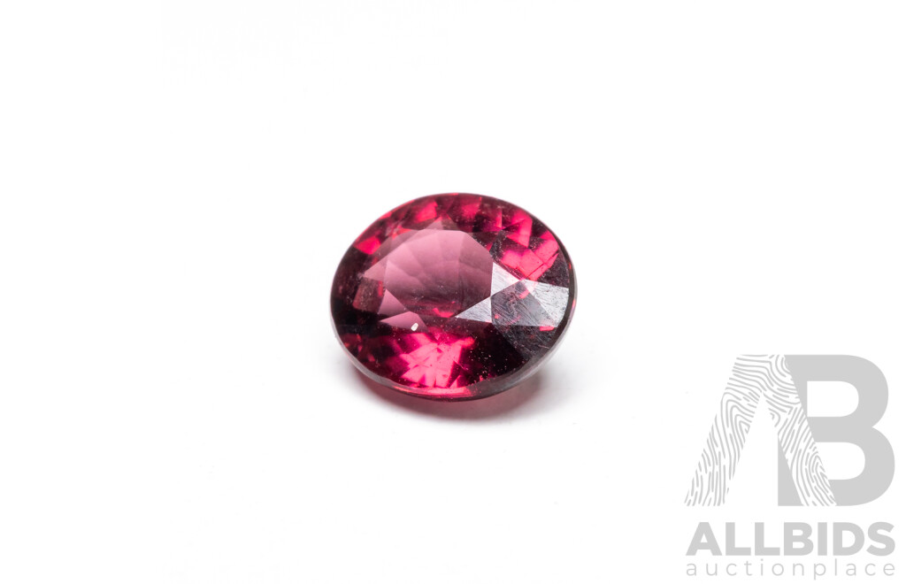 1.57ct Oval Natural Rhodolite Garnet