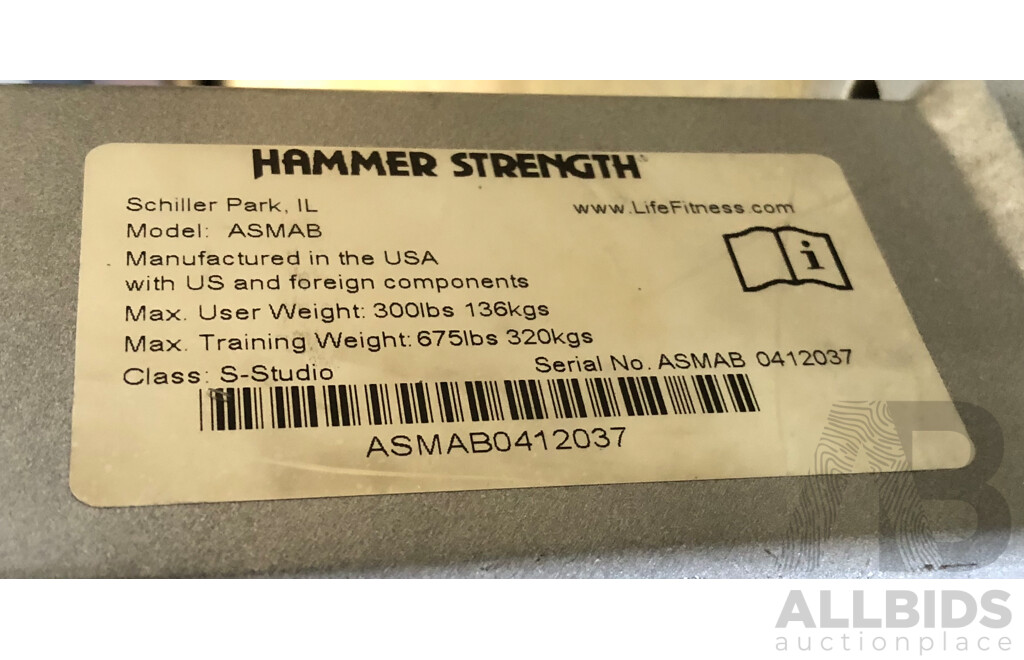 Hammer Strength Multi Adjustable Bench