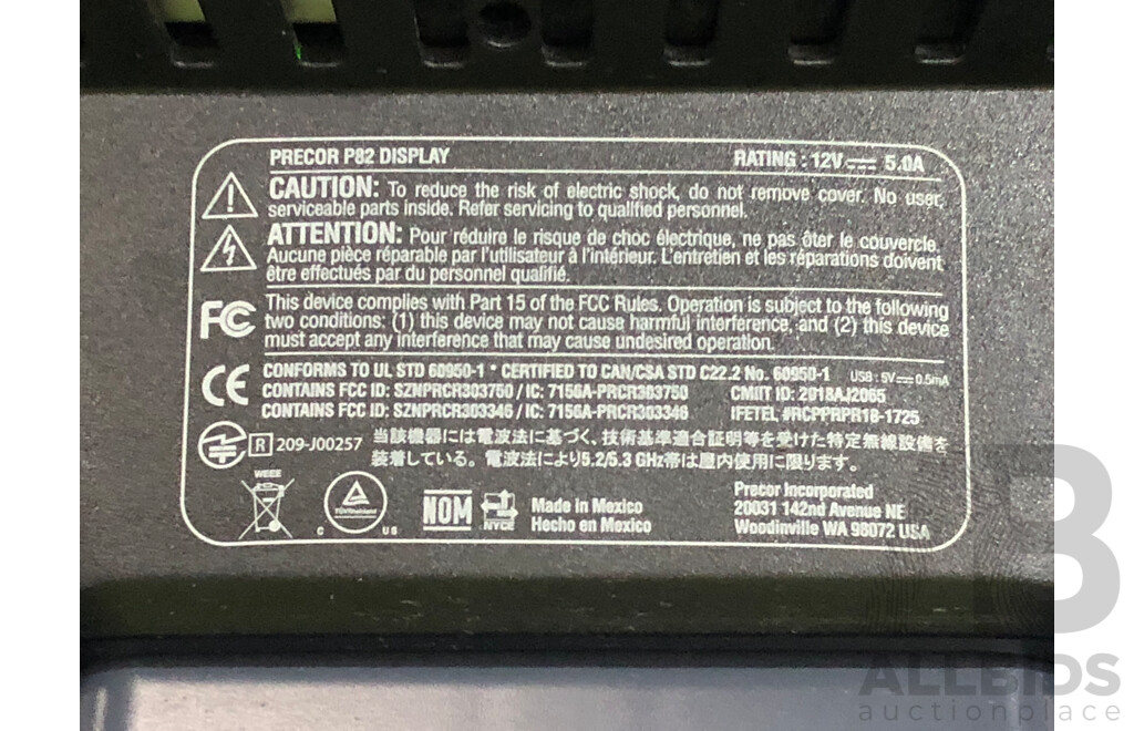 Precor TRM885 Treadmill with P82 Console